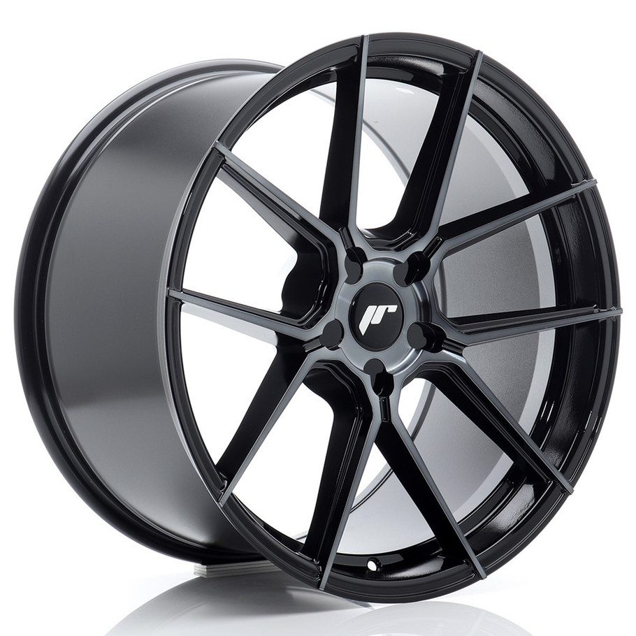 JR Wheels JR30 20x10 ET20-48 5H CUSTOM PCD 72.6mm Black Machined w/Tinted Face