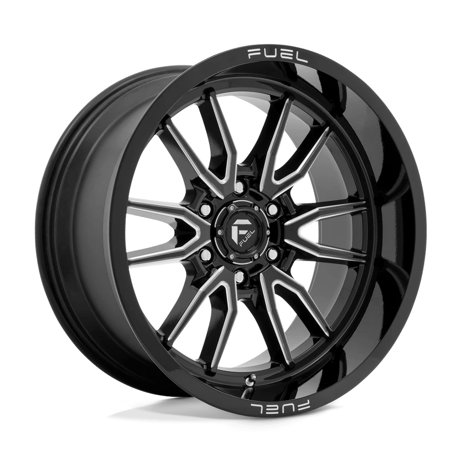 Fuel D761 CLASH 20x10 ET-18 6x135 87.10mm GLOSS BLACK MILLED (Load Rated 1134kg)