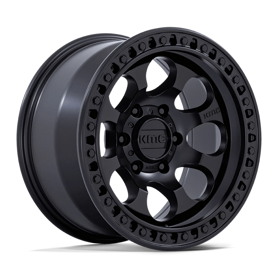 KMC KM550 RIOT SBL 17x8.5 ET10 6x139.7 106.10mm SATIN BLACK (Load Rated 1134kg)