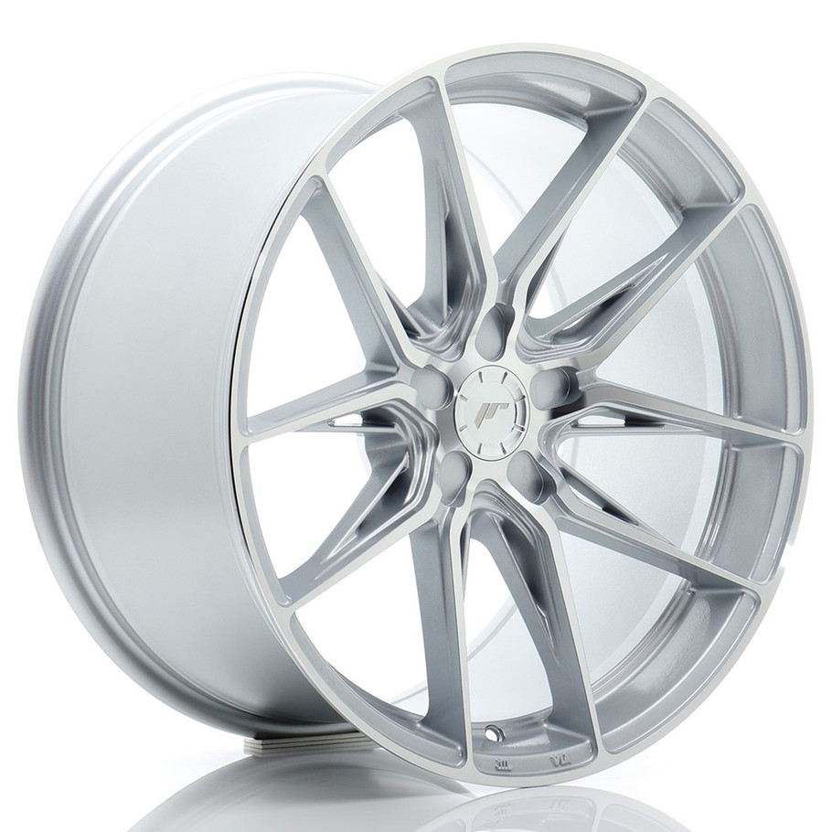 JR Wheels JR44 19x10 ET15-45 5H CUSTOM PCD 72.6mm Silver w/ Machined Face