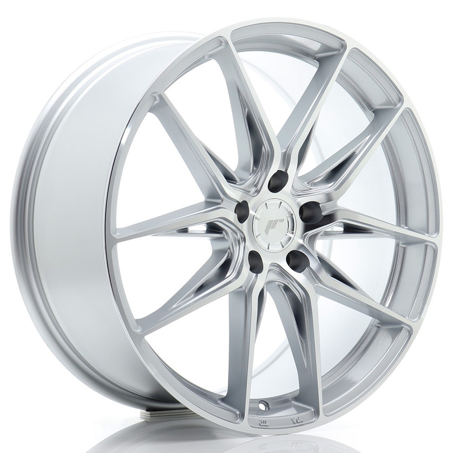 JR Wheels JR44 19x8.5 ET45 5x112 66.6mm Silver w/ Machined Face