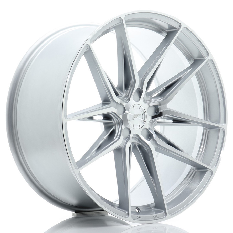 JR Wheels JR44 21x10.5 ET15-40 5H CUSTOM PCD 74.1mm Silver w/ Machined Face