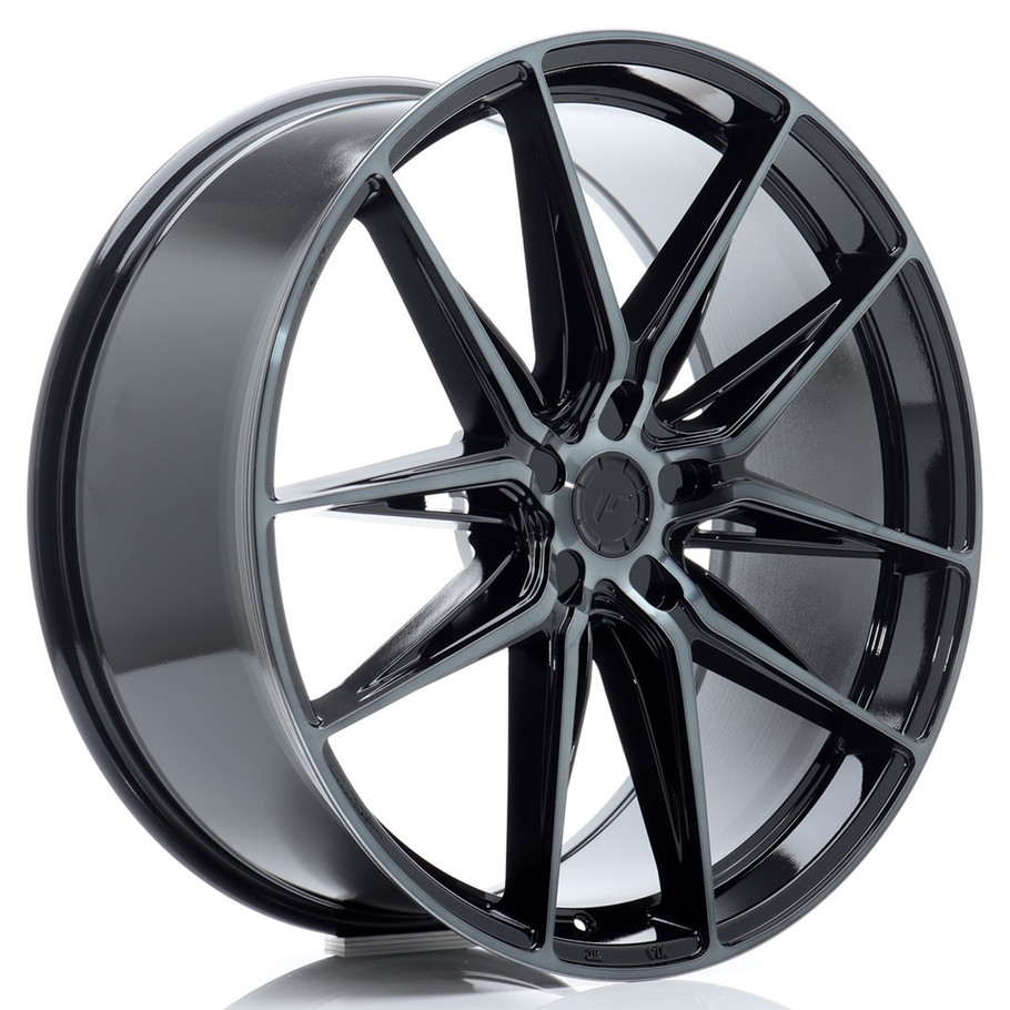 JR Wheels JR44 22x9 ET15-35 5H CUSTOM PCD 74.1mm Black Machined w/Tinted Face