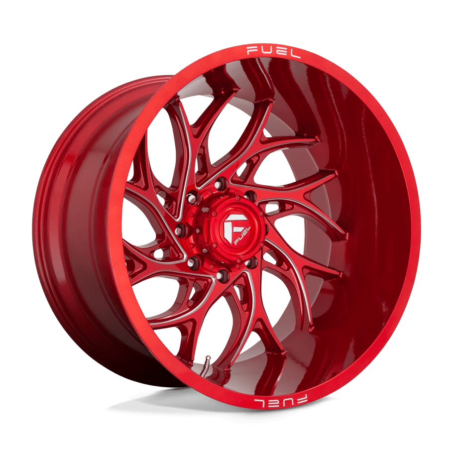 Fuel D742 RUNNER 22x8.25 ET-220 8x210 154.30mm CANDY RED MILLED (Load Rated 1134kg)