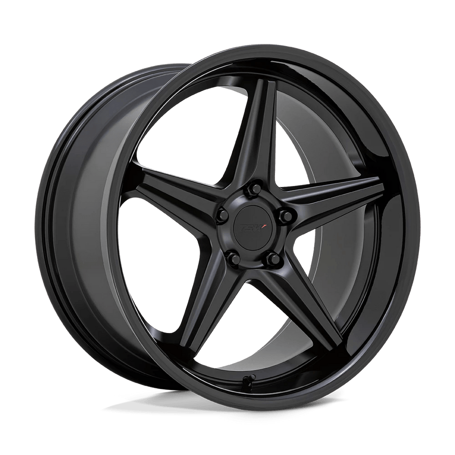 TSW LAUNCH 20x8.5 ET20 5x112 66.56mm MATTE BLACK W/ GLOSS BLACK LIP (Load Rated 907kg)