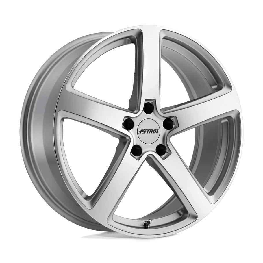 Petrol P2A 19x8 ET40 5x110 72.10mm SILVER W/ MACHINED CUT FACE (Load Rated 771kg)