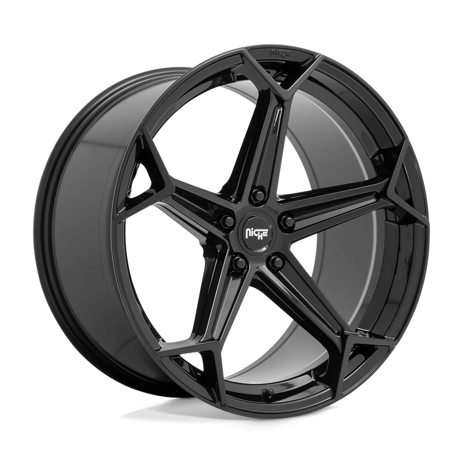 Niche N258 ARROW 20x9 ET25 5x114.3 72.56mm GLOSS BLACK (Load Rated 816kg)