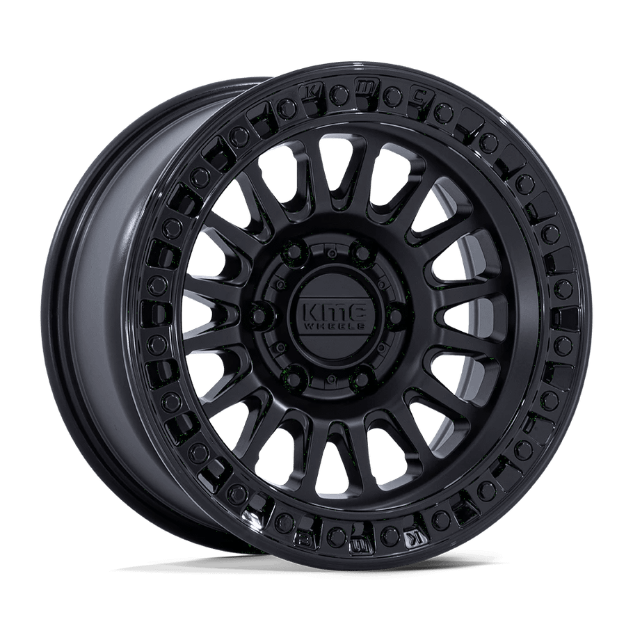 KMC KM552 IMS 20x9 ET0 6x135 87.10mm MATTE BLACK W/ GLOSS BLACK LIP (Load Rated 1678kg)