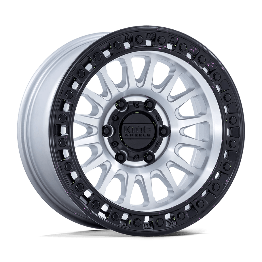 KMC KM552 IMS 20x9 ET0 5x127 71.50mm MACHINED W/ MATTE BLACK LIP (Load Rated 1678kg)