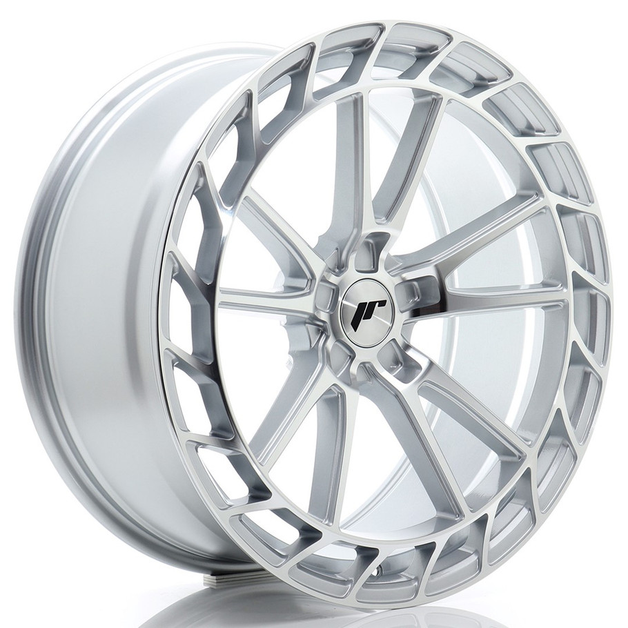JR Wheels JR45 21x9.5 ET15-35 5H CUSTOM PCD 72.6mm Silver w/Machined Face