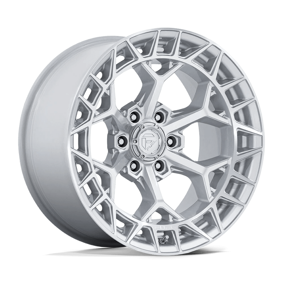 Fuel FC873 CHARGER 17x9 ET-12 6x139.7 106.10mm GLOSS SILVER W/ MACHINED FACE (Load Rated 1134kg)