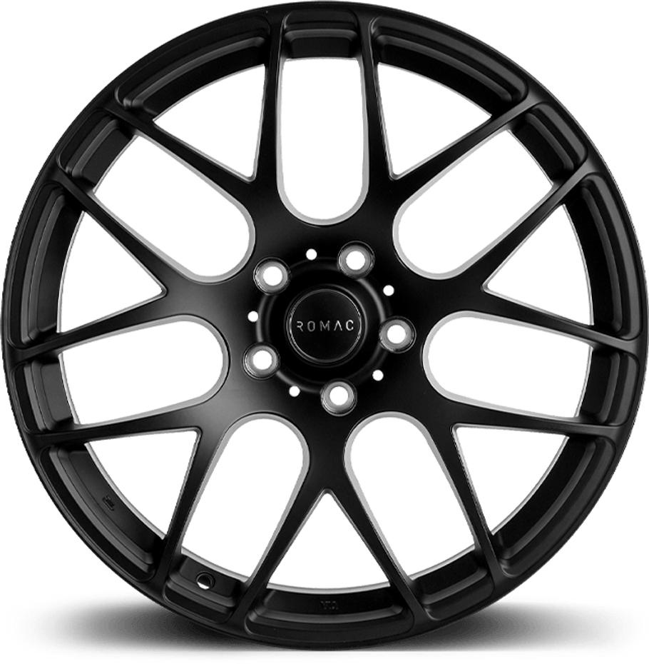 Romac RADIUM ET35 17x7.5 5x100 73.1mm SATIN BLACK (Rated 690kg) RMRAD H7494SB www.srbpower.com