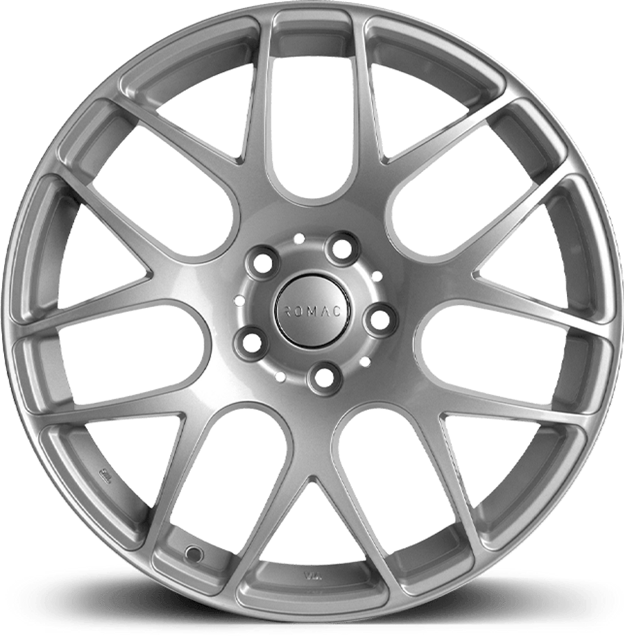Romac RADIUM ET45 18x8 5x120 72.6mm SILVER (Rated 690kg) RMRAD I8514S www.srbpower.com