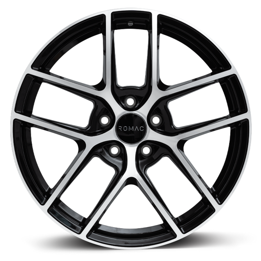 Romac DIABLO ET35 17x7.5 5x100 73.1mm BLACK/POLISH (Rated 690kg) RMDIA H7494BMF www.srbpower.com