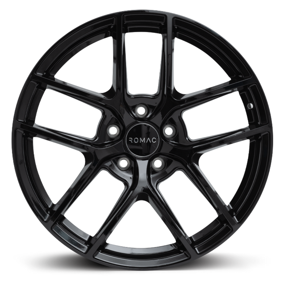 Romac DIABLO ET34 18x8 5x120 72.6mm GLOSS BLACK (Rated 690kg) RMDIA I8314GB www.srbpower.com