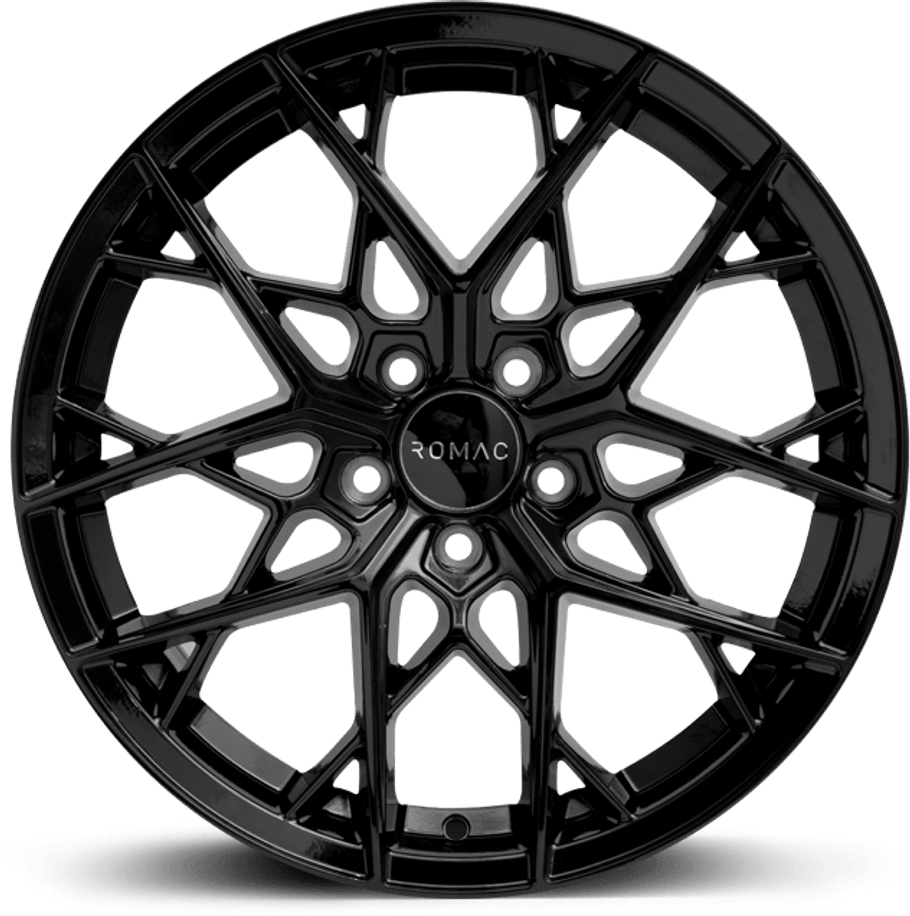 Romac VORTEX ET26 20x8.5 5x112 66.6mm GLOSS BLACK (Rated 1000kg) RMVOR J0250GB www.srbpower.com