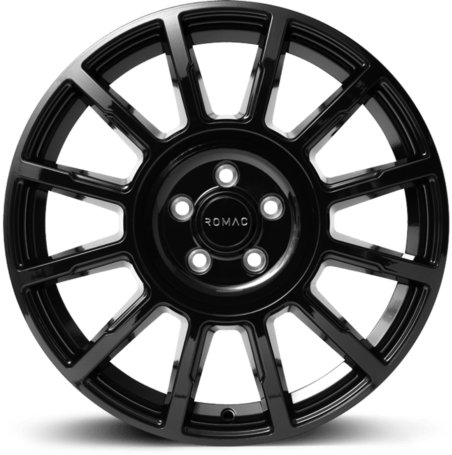 Romac STEALTH ET50 16x6.5 5x112 66.6mm GLOSS BLACK (Rated 1250kg) RMSTE F6690GB www.srbpower.com