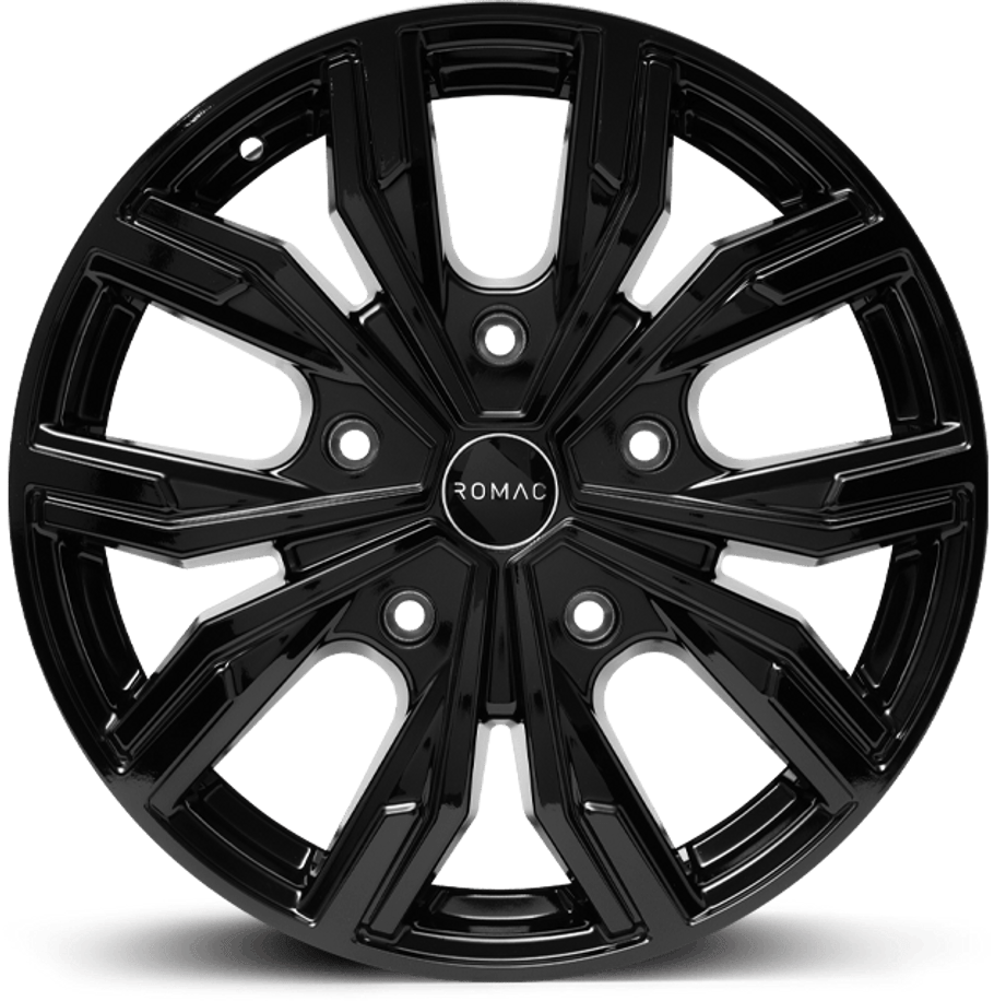 Romac TORQUE ET45 18x7.5 5x108 73.1mm GLOSS BLACK (Rated 1250kg) RMTOR H8577GB www.srbpower.com