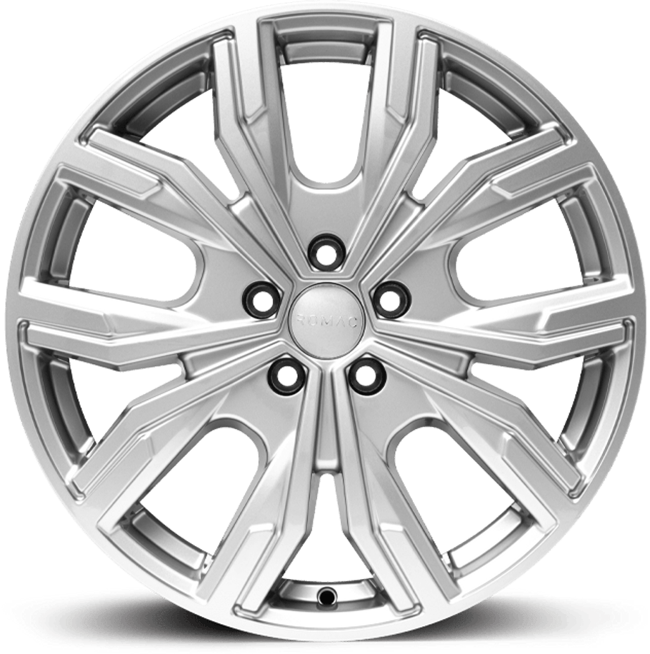 Romac TORQUE ET50 16x6.5 5x120 65.1mm SILVER (Rated 1250kg) RMTOR F6614S www.srbpower.com