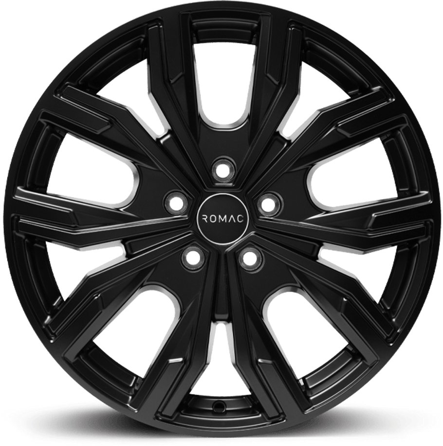 Romac TORQUE ET50 16x6.5 5x118 71.1mm SATIN BLACK (Rated 1250kg) RMTOR F6678SB www.srbpower.com