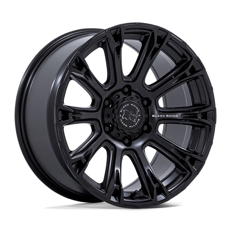 Black Rhino BR020 DIAMONDBACK 17x8.5 ET25 6x114.3 66.06mm MATTE BLACK (Load Rated 1247kg)
