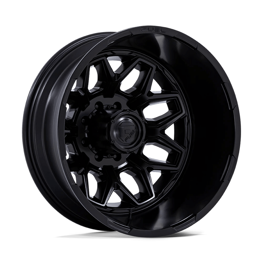 Fuel D871 FLUX DUALLY 20x8.25 ET-201 8x210 154.30mm BLACKOUT (Load Rated 1361kg)
