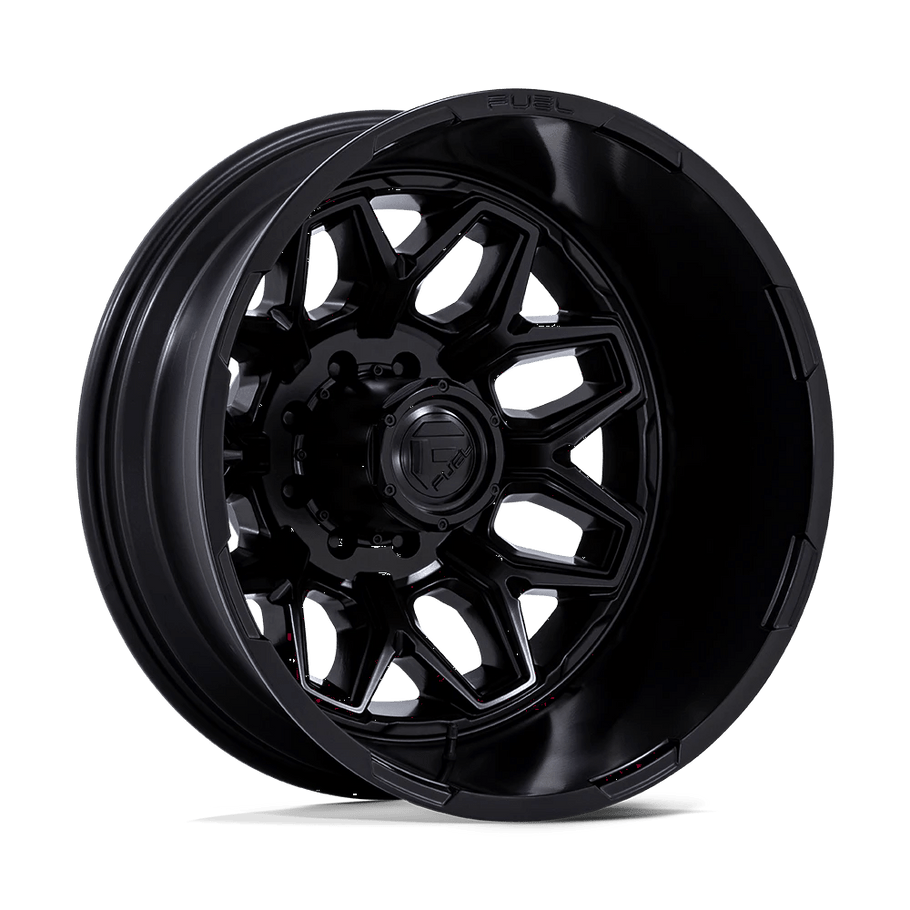 Fuel D871 FLUX DUALLY 22x8.25 ET-227 8x165.1 117.00mm BLACKOUT (Load Rated 1361kg)