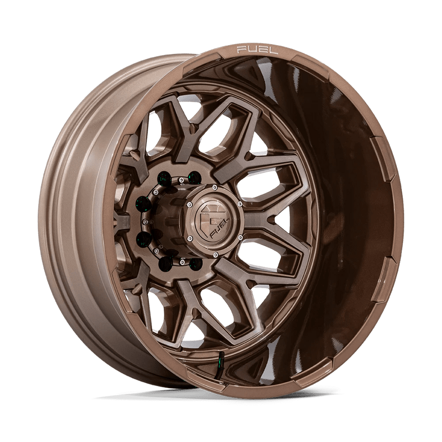 Fuel D876 FLUX DUALLY 20x8.25 ET-201 8x210 154.30mm PLATINUM BRONZE (Load Rated 1361kg)