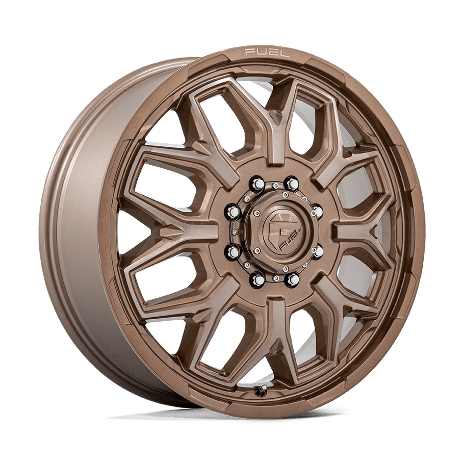 Fuel D876 FLUX DUALLY 22x8.25 ET104 8x210 154.30mm PLATINUM BRONZE (Load Rated 1361kg)