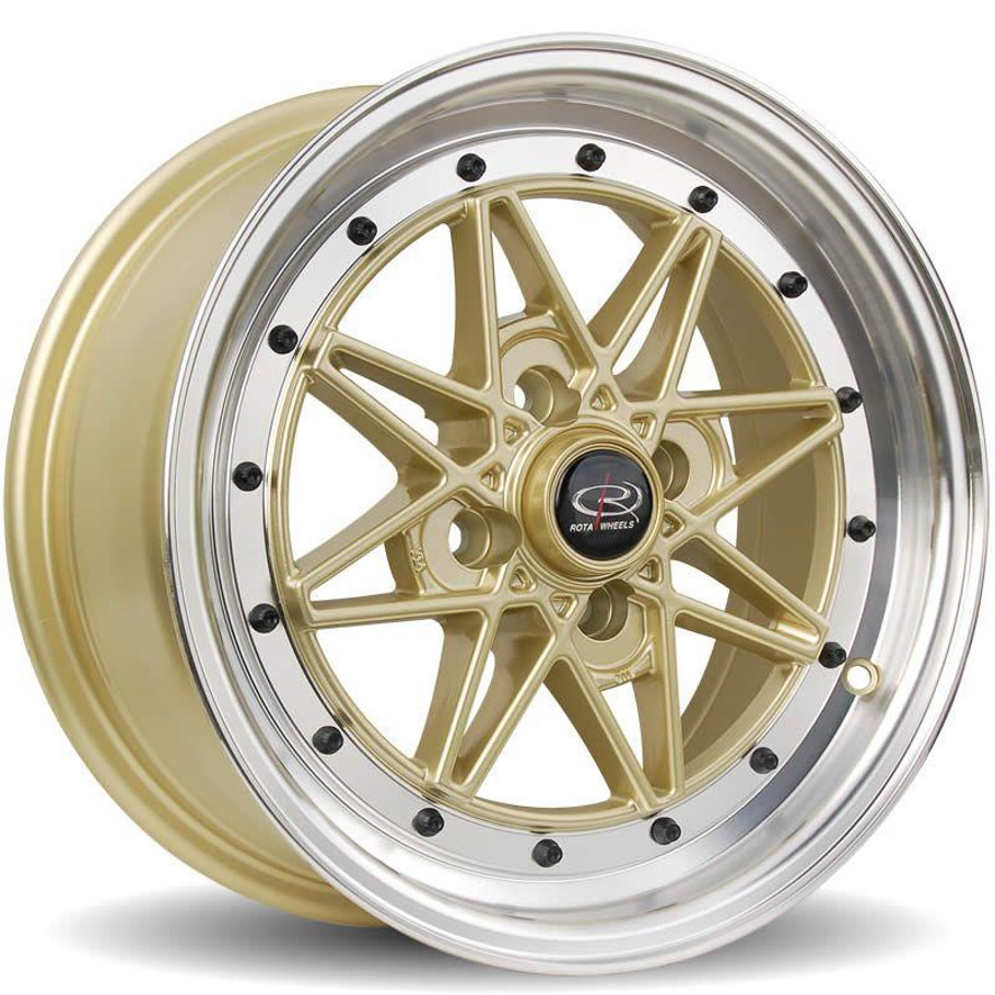 Rota Flashback 15x7 ET40 4x100 RLGold (FLAS7015C1P40RLPG0671) www.srbpower.com