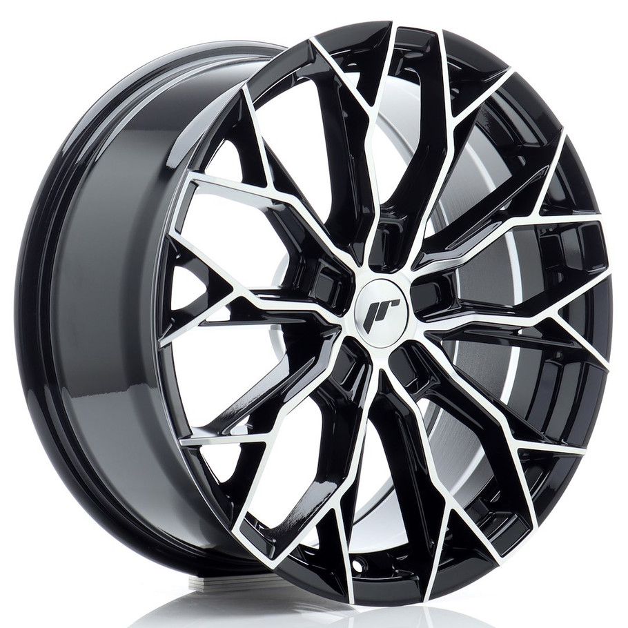 JR Wheels JR49 18x8 ET20-42 5H CUSTOM PCD 72.6mm Gloss Black Machined Face