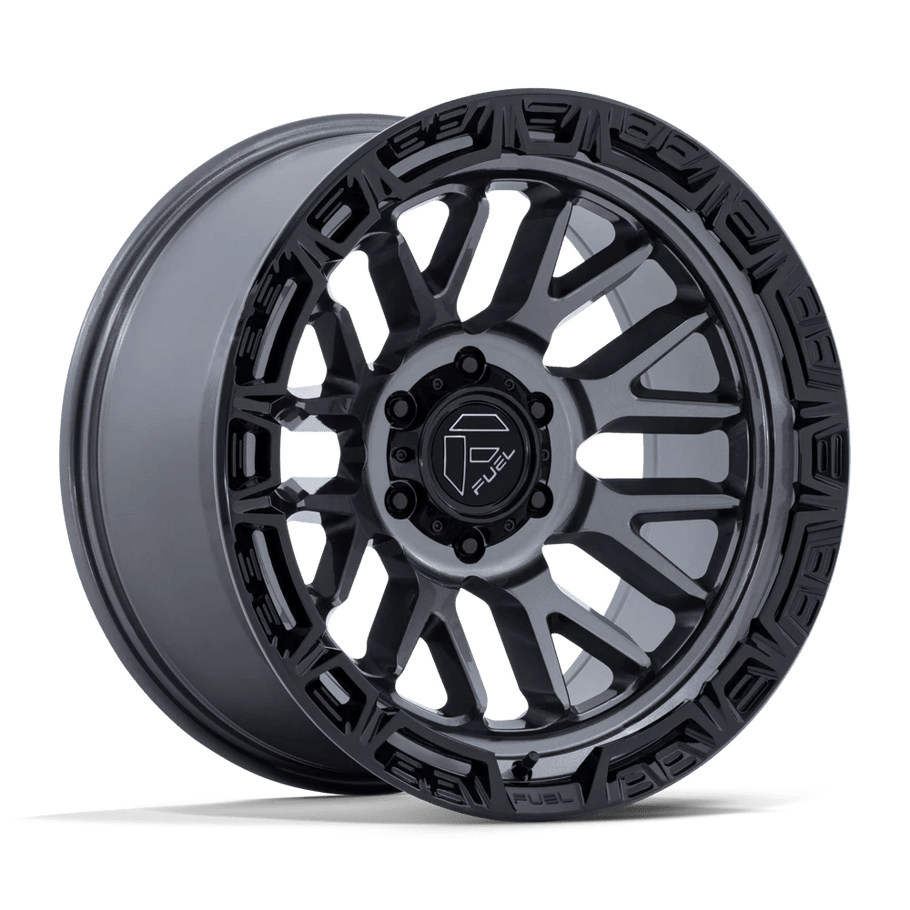 Fuel FC890 RAIL 20x9 ET1 6x139.7 106.10mm GLOSS GUNMETAL W/ GLOSS BLACK LIP (Load Rated 1202kg)