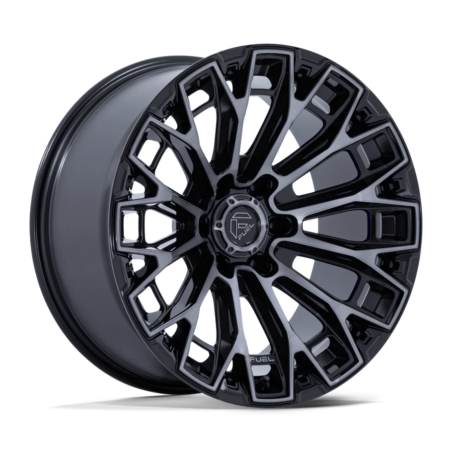 Fuel FC882 TRAX 20x10 ET-18 8x180 124.20mm GLOSS BLACK MACHINED FACE DARK TINTED CLEAR (Load Rated 1678kg)