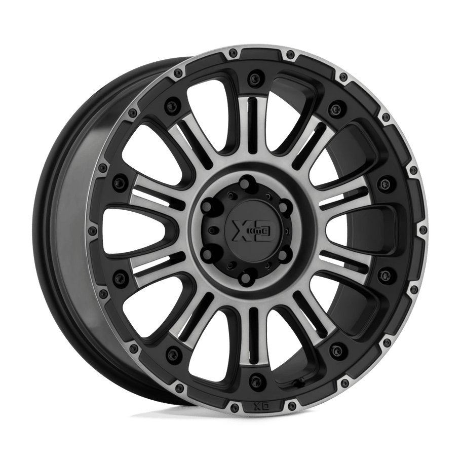 XD XD829 HOSS II 17x9 ET18 6x139.7 106.10mm SATIN BLACK MACH W/ GRAY TINT (Load Rated 1134kg)
