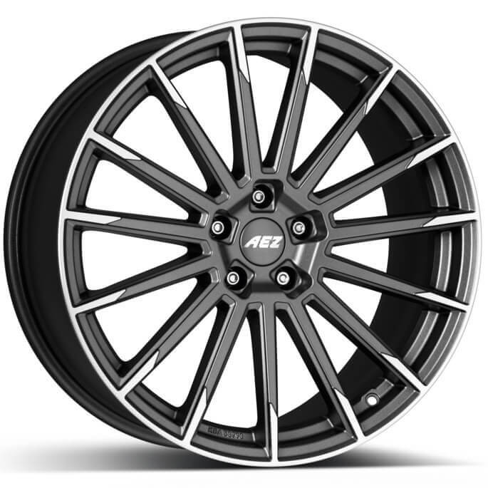 AEZ Atlanta titan 19x8 ET49 5x112 Graphite Matt / Polished (Load Rated 780kg) (AAT9K8GP49E)