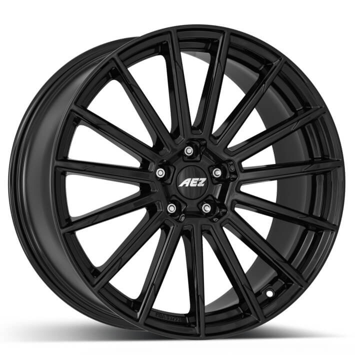AEZ Atlanta black 19x8.5 ET45 5x112 Black (Load Rated 773kg) (AAT9L8BA45)
