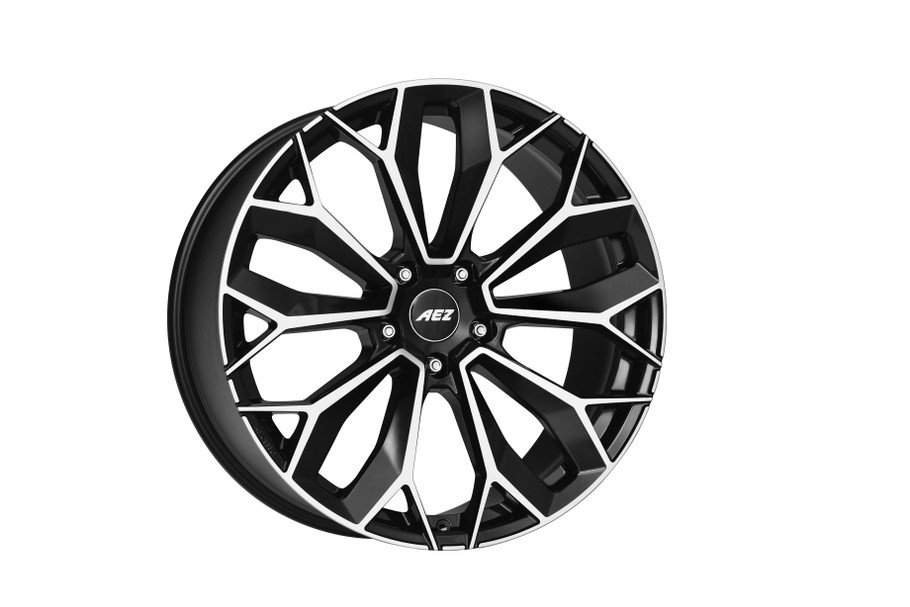 AEZ Leipzig dark 21x10.5 ET48 5x114.3 Black / Polished (Load Rated 1045kg) (ALE1R0BP48E)