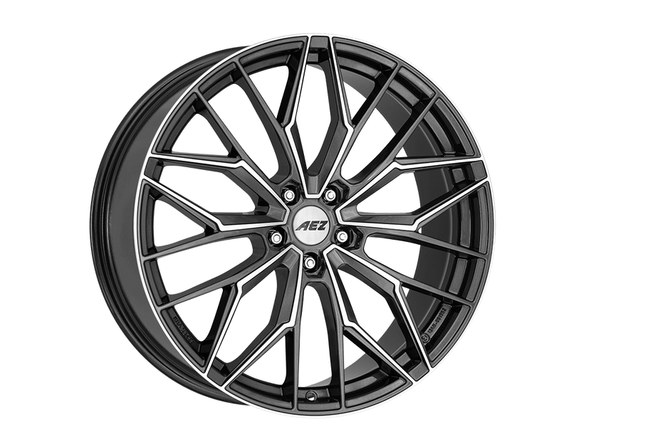 AEZ Porto dark 19x8 ET40 5x112 Gunmetal / Polished (Load Rated 810kg) (APR9K8FP40)