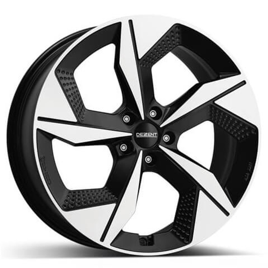 Dezent AO dark 20x9 ET58.5 5x108 Black / Polished (Load Rated 810kg) (TAO0MHBP585E)