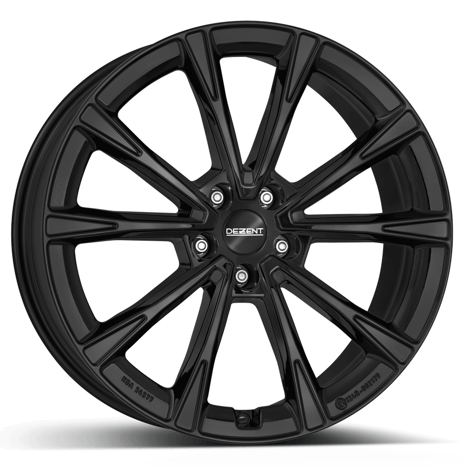 Dezent AR black 20x10 ET39 5x112 Gloss Black (Load Rated 890kg) (TAR0P8BA39E)