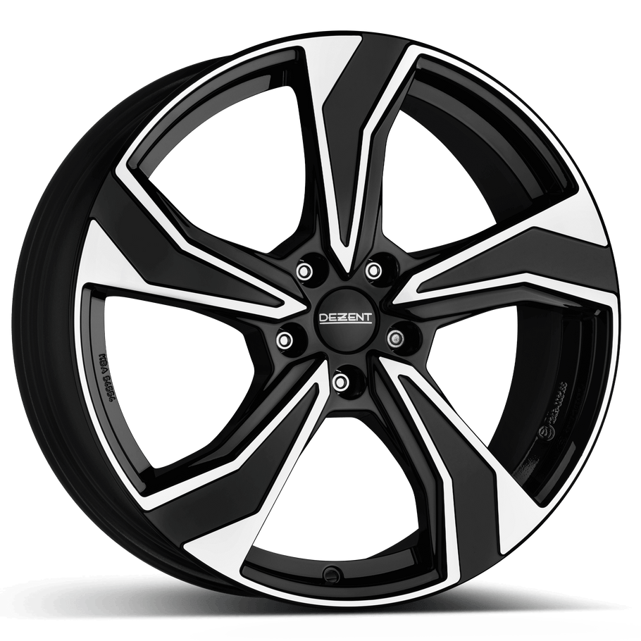Dezent KB dark 16x6 ET43 5x112 Black / Polished (Load Rated 625kg) (TKBO8BP43E)