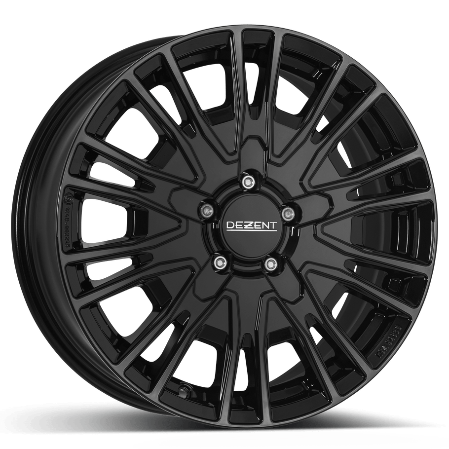 Dezent KE black 18x7.5 ET43 5x130 Black (Load Rated 1200kg) (TKEFLBA43E)