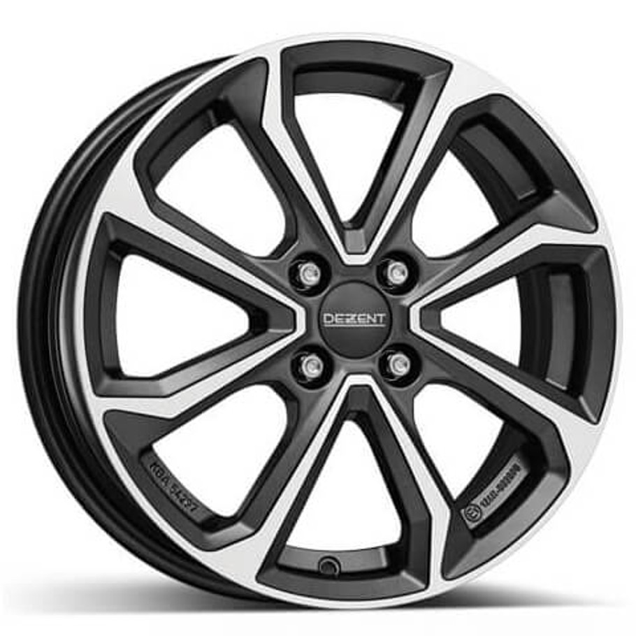 Dezent KT dark 15x6 ET51 4x100 Gunmetal / Polished (Load Rated 475kg) (TKTK2FP51E)