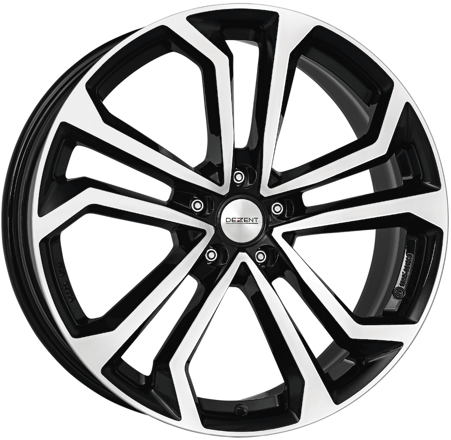 Dezent TA Dark 19x7.5 ET40 5x114.3 Black / Polished (Load Rated 740kg) (TTA9J0BP40E)
