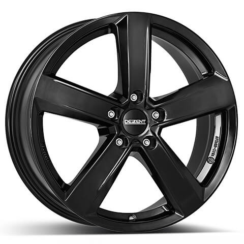 Dezent TU black 17x7 ET48 5x114.3 Black (Load Rated 705kg) (TTUY0BA48)