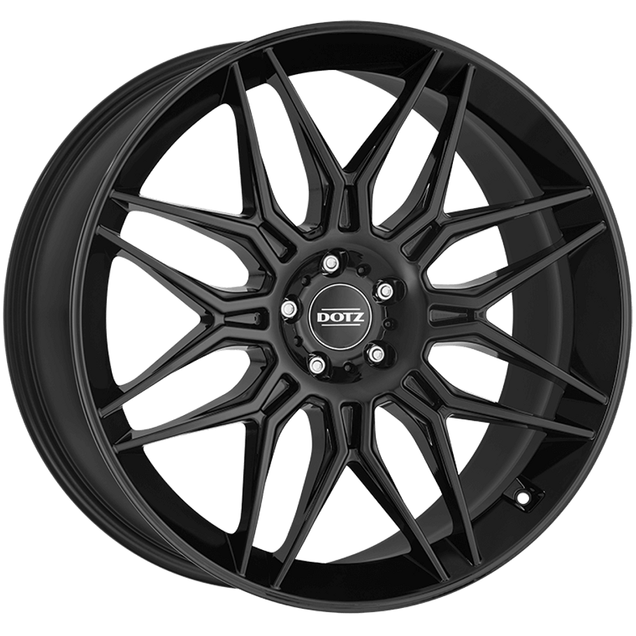 Dotz LongBeach black 22x9.5 ET43 5x130 Black (Load Rated 1045kg) (OLO2NLBA43)