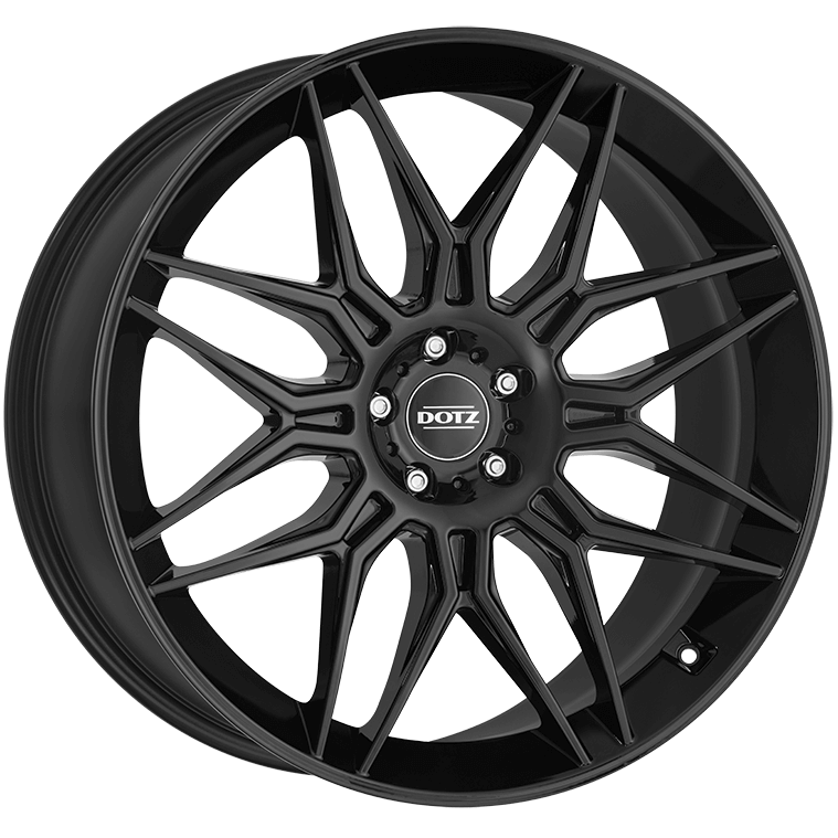 Dotz LongBeach black 22x10.5 ET25 5x112 Black (Load Rated 1045kg) (OLO2R8BA25E)