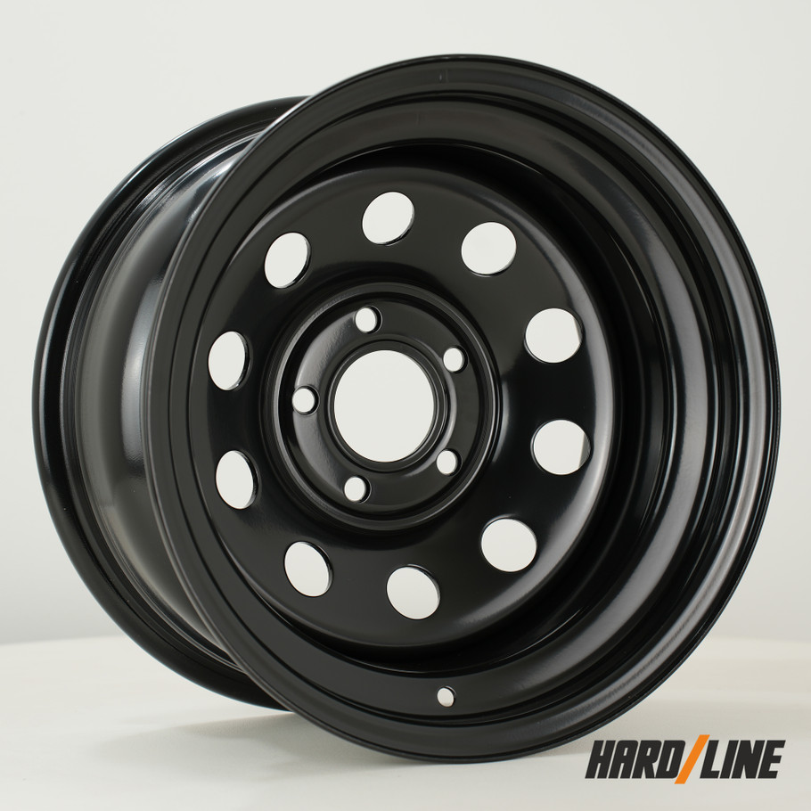 Hardline (Steel Wheels) SW Modular 15x8 ET-32 5x114.3 71.6mm Gloss Black (Load Rating 1150kg) (SW-MODX8015D1N32PCYB716)