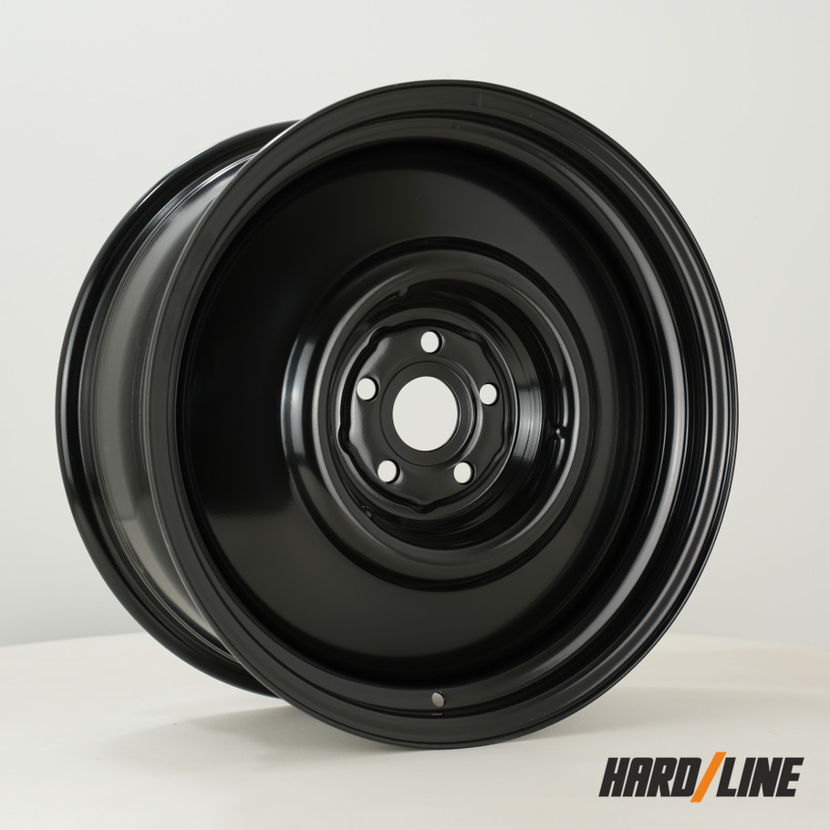 Hardline (Steel Wheels) SW Smoothy2 18x8 ET45 5x112 57.1mm Gloss Black (Load Rating 1200kg) (SW-SMOO8018E1P45PCYB0571)