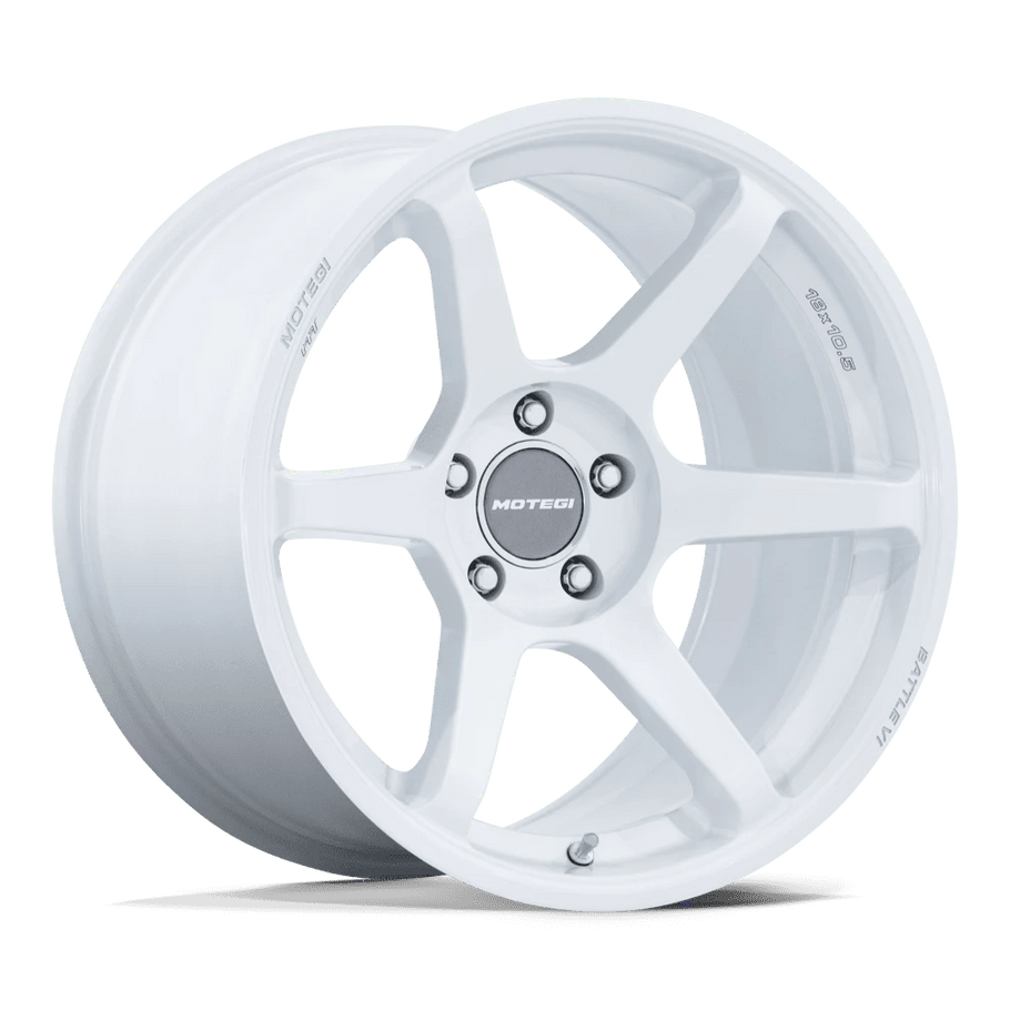 Motegi Racing MR160 BATTLE VI 18x8.5 ET22 5x114.3 72.56mm MATSURI WHITE PEARL (Load Rated 707kg)
